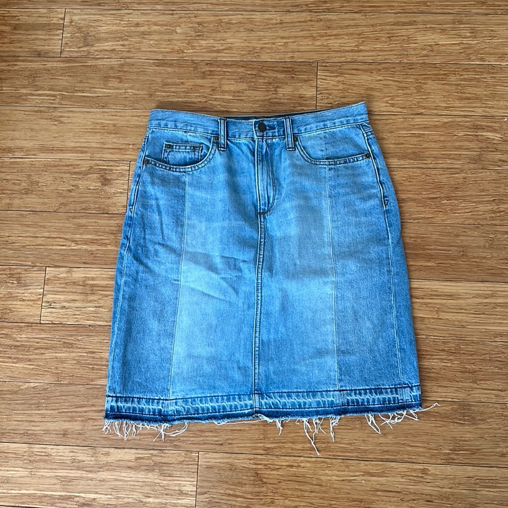 Gap Tall 28 Classic Two Tone Denim Skirt